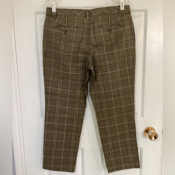 ☀️3/$25☀️ NWOT LANDS END cotton plaid pants - Picture 2 of 3